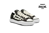 Maison Mihara Yasuhiro Alabaster x AMIRI MMY Bones Skel-Top Low Black AMFOSR1076-001