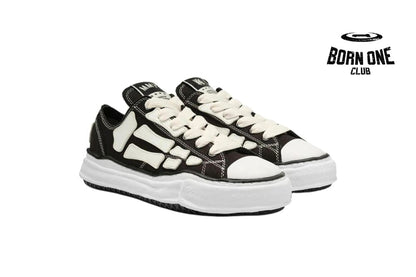 Maison Mihara Yasuhiro Alabaster x AMIRI MMY Bones Skel-Top Low Black AMFOSR1076-001