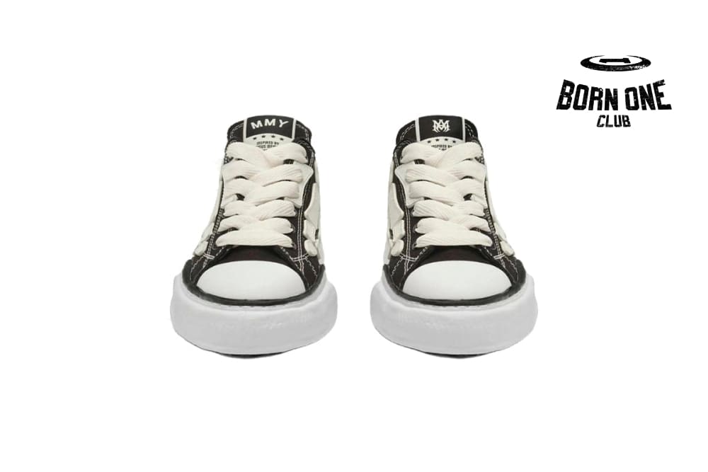 Maison Mihara Yasuhiro Alabaster x AMIRI MMY Bones Skel-Top Low Black AMFOSR1076-001