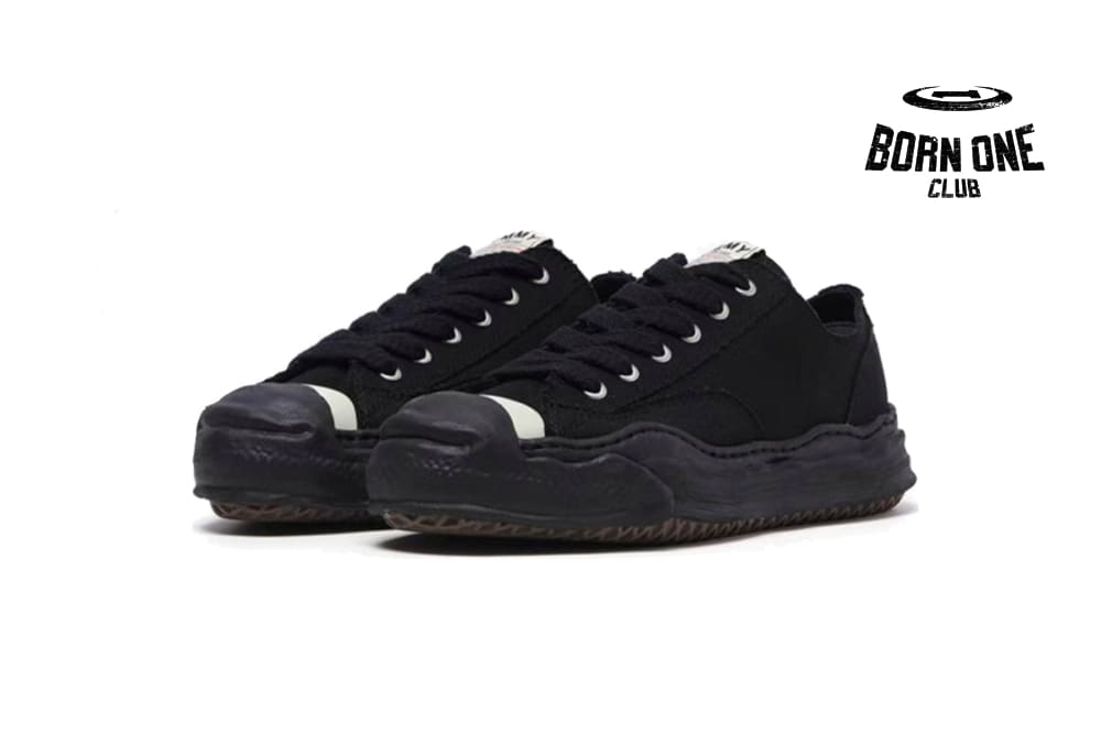 Mihara Yasuhiro Low-top Sneakers All Black A05FW702FW23 NO.786