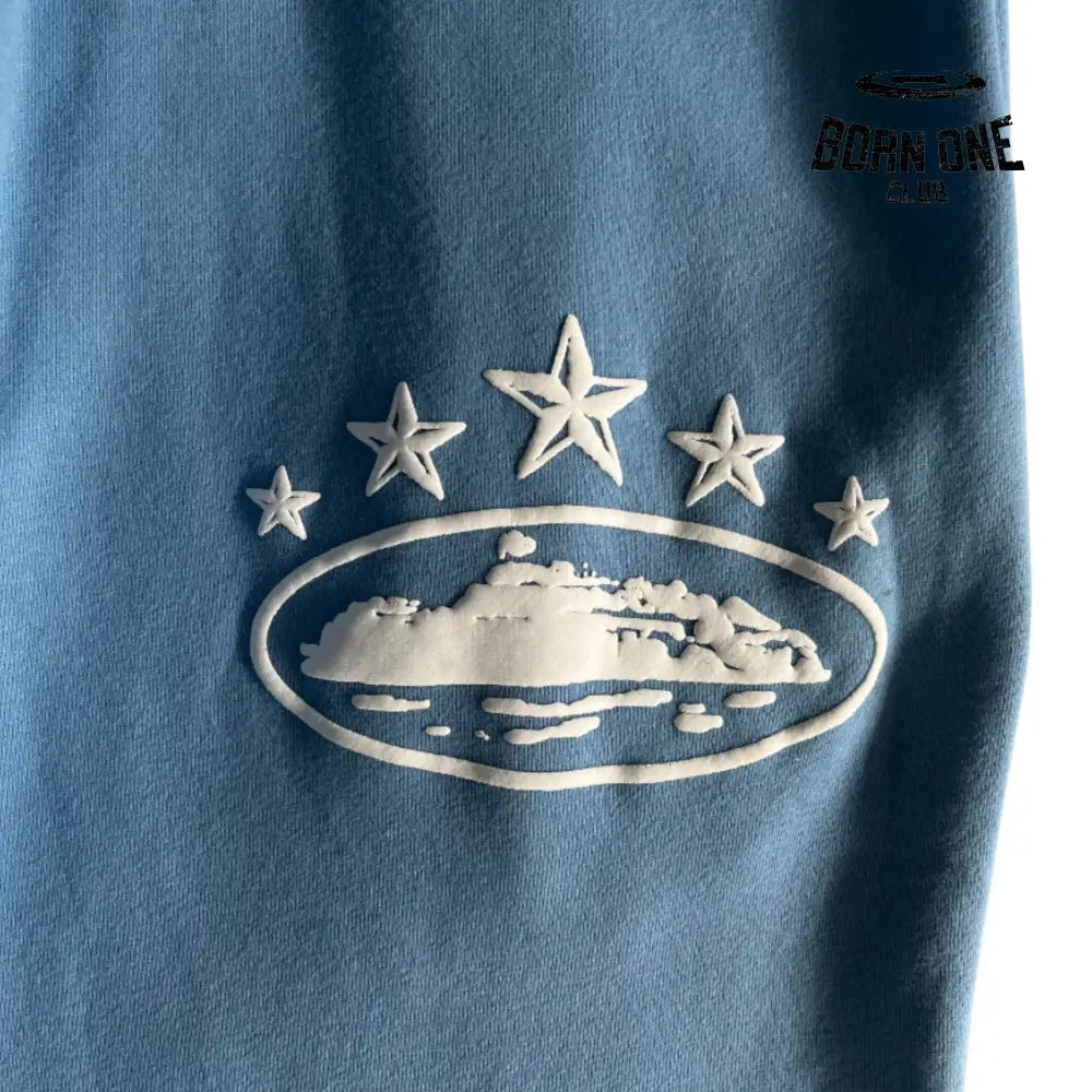 Conjunto Corteiz 5th Anniversary Track Suit Baby Blue