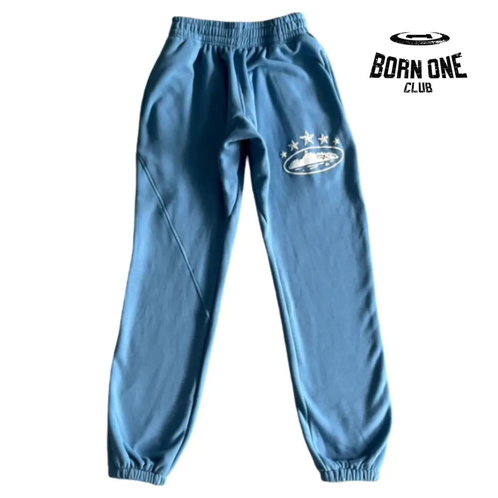 Conjunto Corteiz 5th Anniversary Track Suit Baby Blue