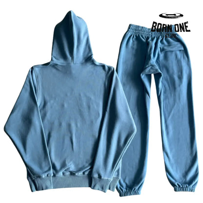 Conjunto Corteiz 5th Anniversary Track Suit Baby Blue