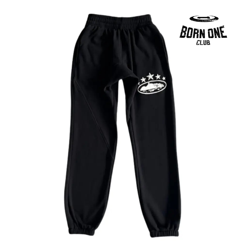 Conjunto Corteiz 5th Anniversary Track Suit Black