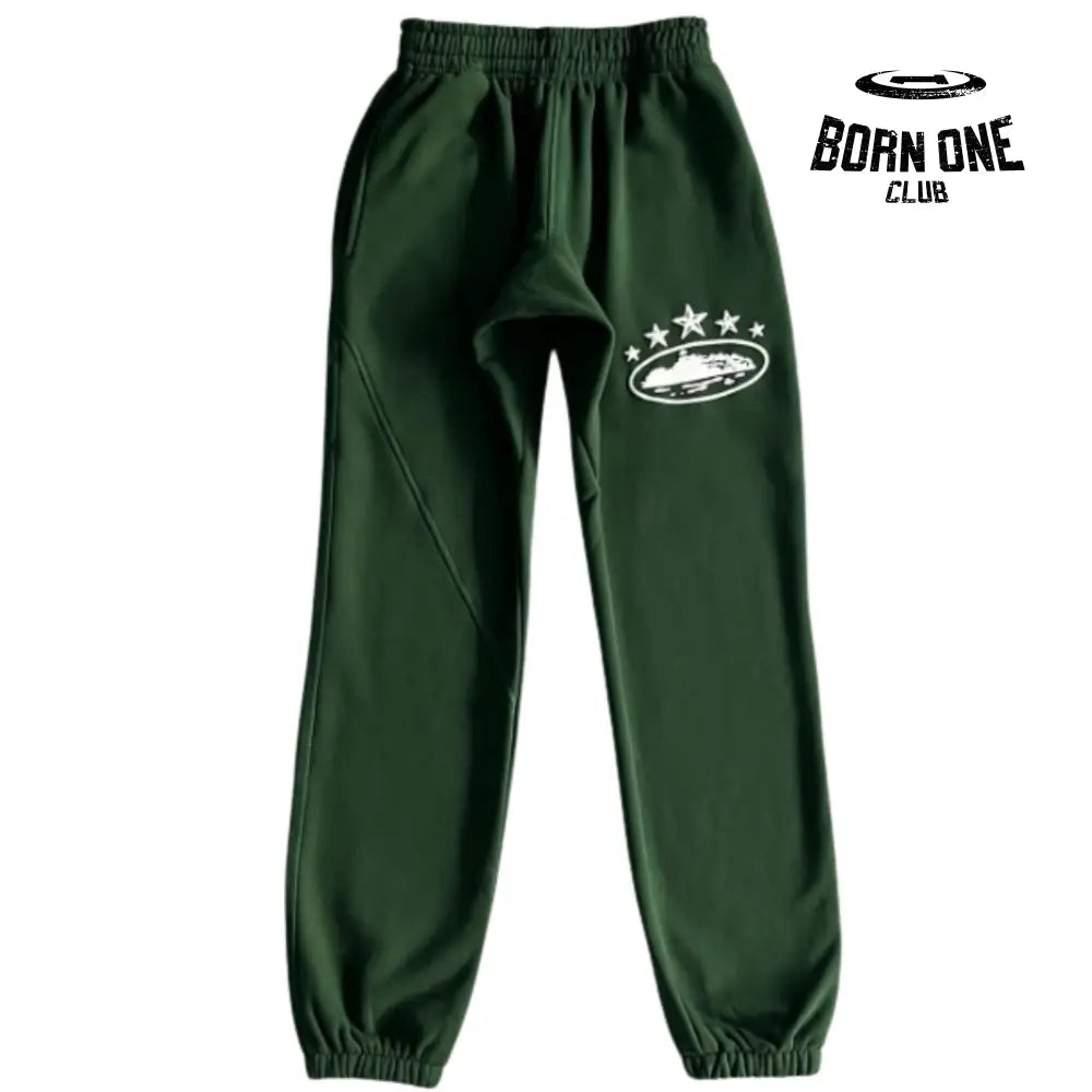 Conjunto Corteiz 5th Anniversary Track Suit Green