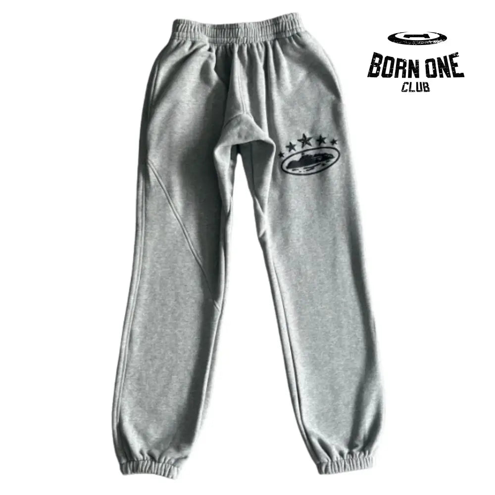 Conjunto Corteiz 5th Anniversary Track Suit Grey