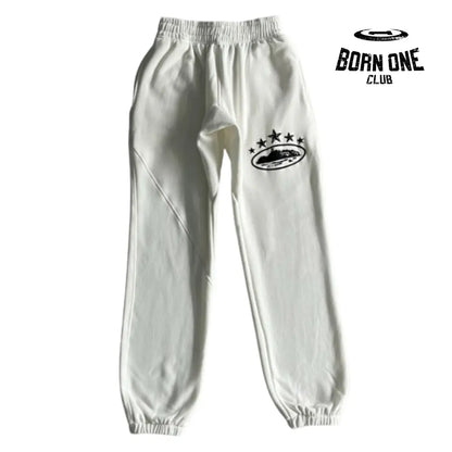 Conjunto Corteiz 5th Anniversary Track Suit White