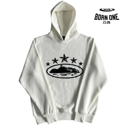 Conjunto Corteiz 5th Anniversary Track Suit White