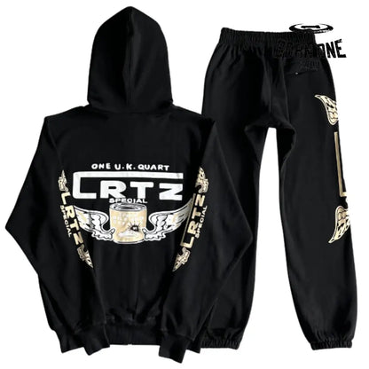 Conjunto Corteiz Gasolina Set Black