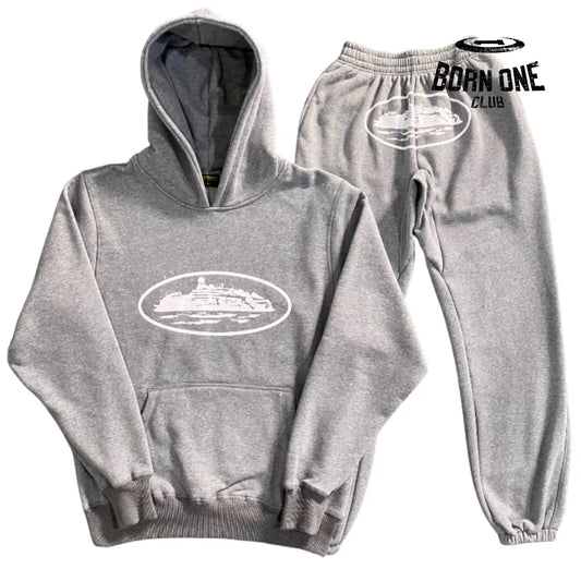 Conjunto Corteiz Rule the World Grey Suit P