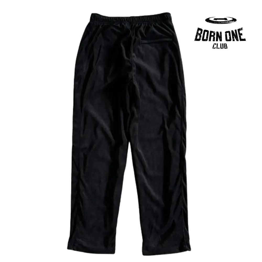 Conjunto Corteiz Velor Track Set Black
