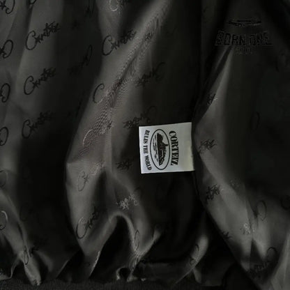 Conjunto Corteiz Velor Track Set Black