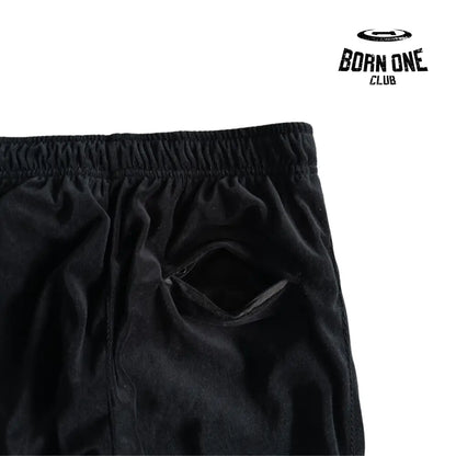 Conjunto Corteiz Velor Track Set Black