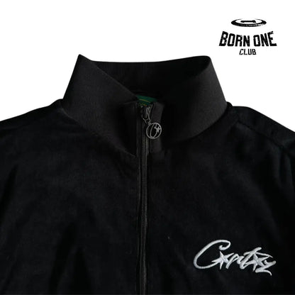 Conjunto Corteiz Velor Track Set Black