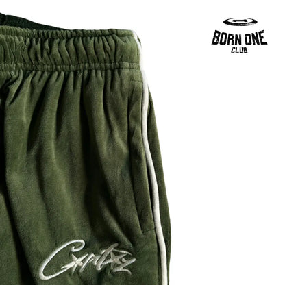 Conjunto Corteiz Velor Track Set Green