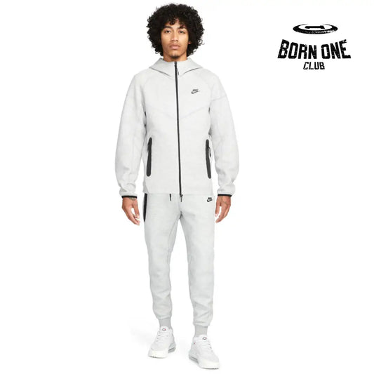 Conjunto Nike Tech Fleece Cinza 2023 (New Season) Jaqueta e Calça