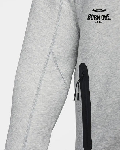 Conjunto Nike Tech Fleece Cinza 2023 (New Season) Jaqueta e Calça