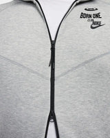 Conjunto Nike Tech Fleece Cinza 2023 (New Season) Jaqueta e Calça