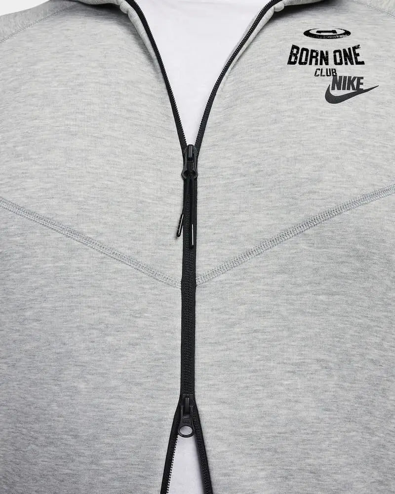Conjunto Nike Tech Fleece Cinza 2023 (New Season) Jaqueta e Calça