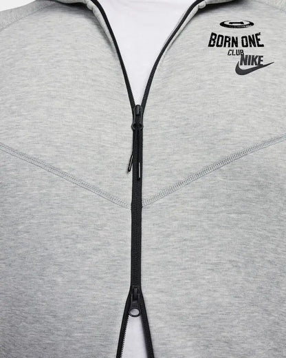 Conjunto Nike Tech Fleece Cinza 2023 (New Season) Jaqueta e Calça