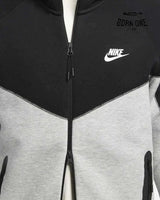Conjunto Nike Tech Fleece Cinza/Preto 2023 (New Season) Jaqueta e Calça