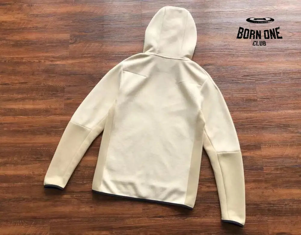 Conjunto Nike Tech Fleece Creme Jaqueta e Calça