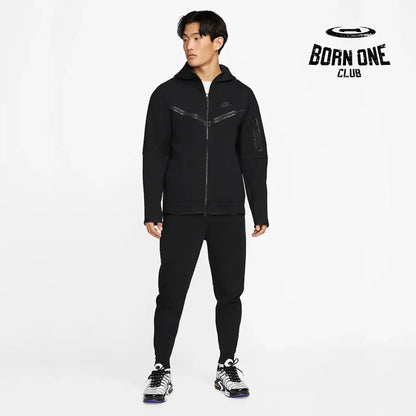 Conjunto Nike Tech Fleece Preto Jaqueta e Calça P / P