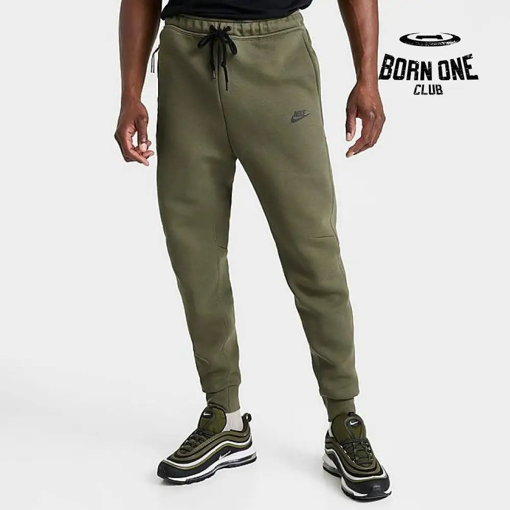 Conjunto Nike Tech Fleece Verde 2023 (New Season) Jaqueta e Calça