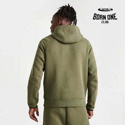 Conjunto Nike Tech Fleece Verde 2023 (New Season) Jaqueta e Calça