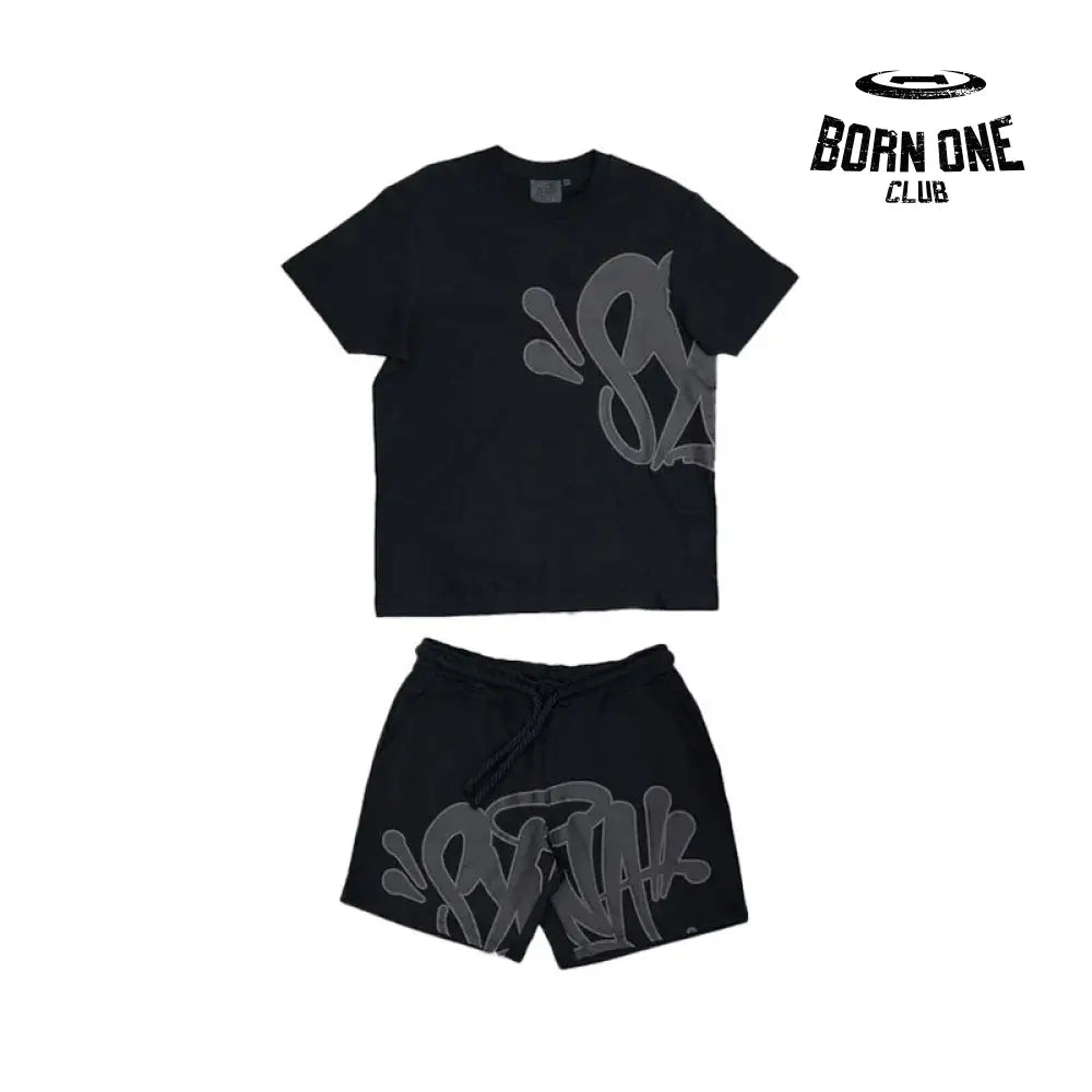 Conjunto Shorts Synaworld Preto/Cinza