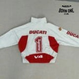 Conjunto Supreme x Ducati White Set Jaqueta e Calça