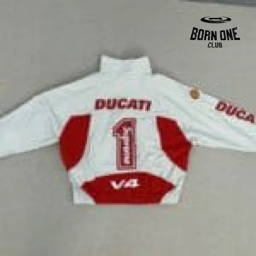 Conjunto Supreme x Ducati White Set Jaqueta e Calça