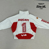 Conjunto Supreme x Ducati White Set Jaqueta e Calça
