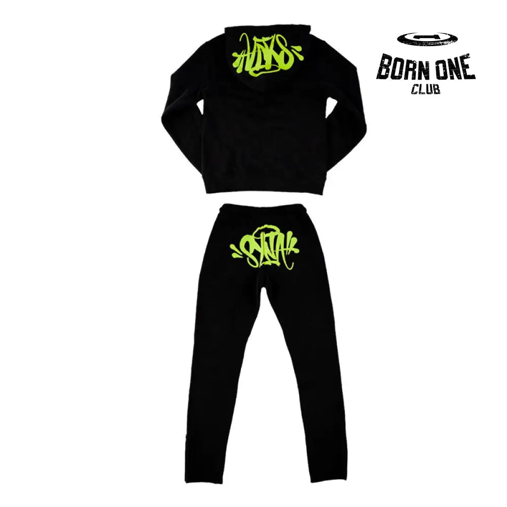 Conjunto Synaworld Logo Black Green