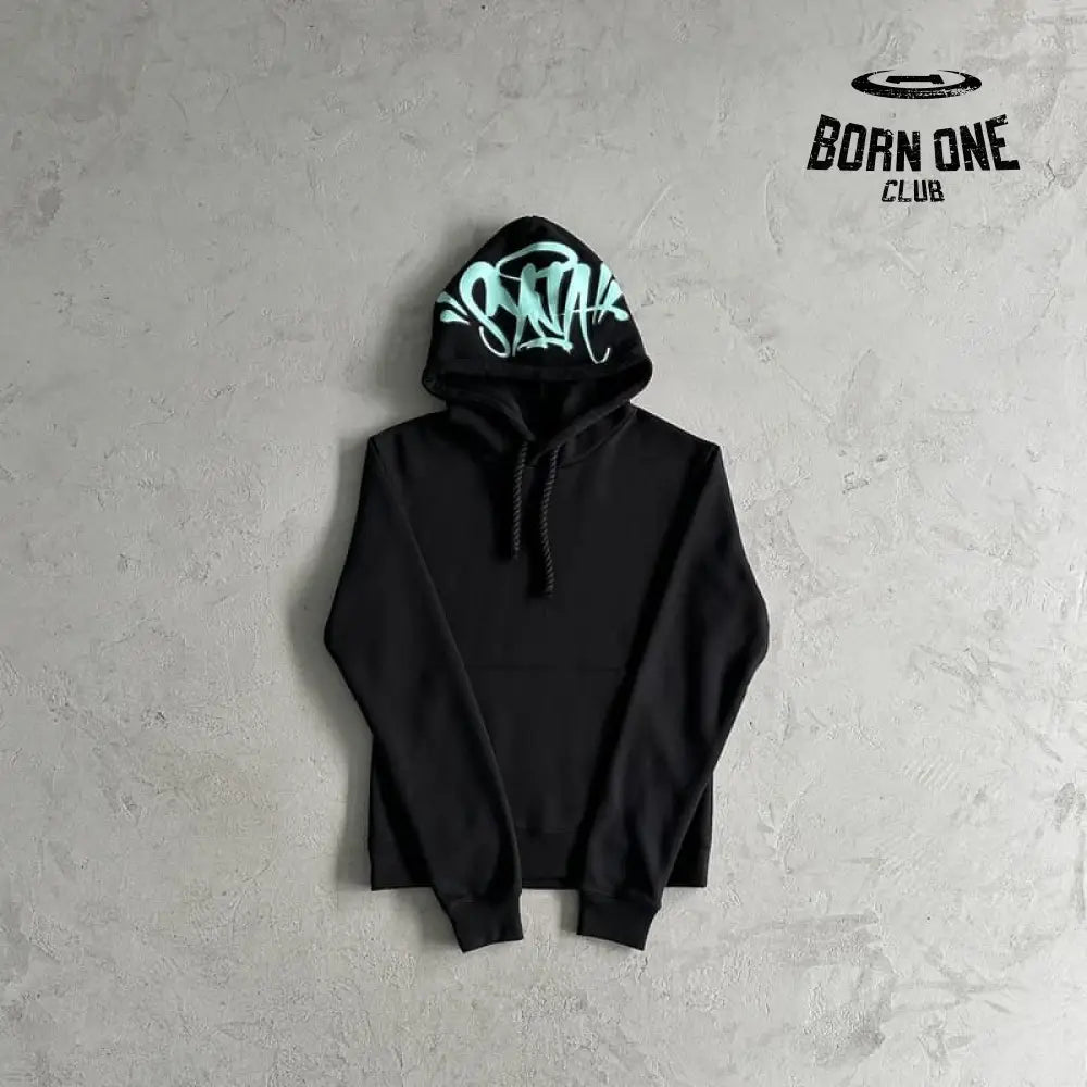Conjunto Synaworld Logo Preto/Azul