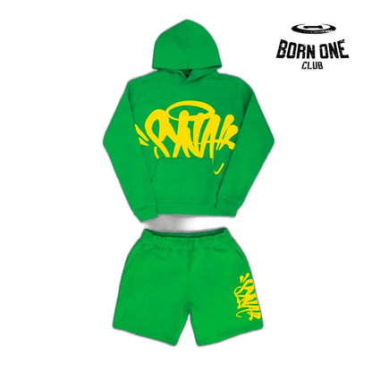 Conjunto Team Syna Hood Twinset Green