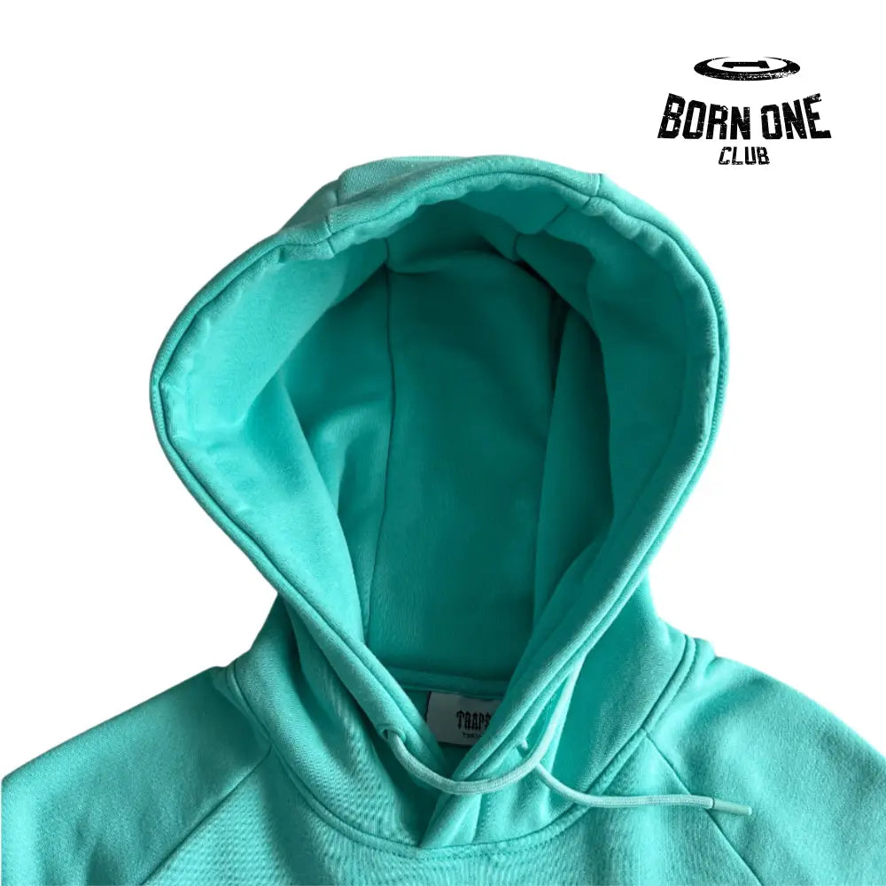 Conjunto Trapstar Chenille Decdoded Hoddie Tiffany Blue