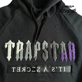 Conjunto Trapstar Decdoded Chenille Hooded Tracksuit Black & Purple
