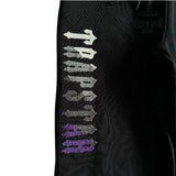 Conjunto Trapstar Decdoded Chenille Hooded Tracksuit Black & Purple