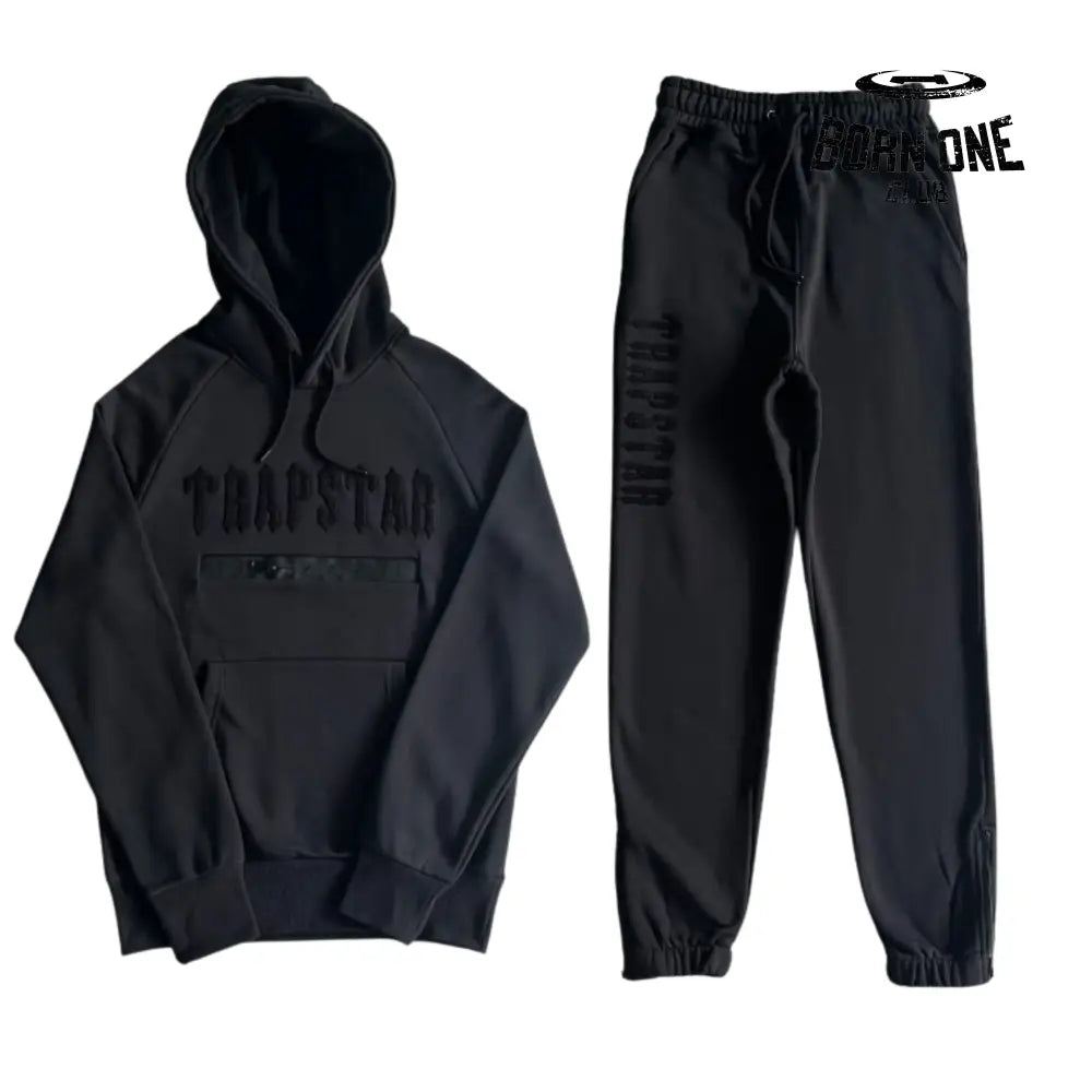 Conjunto Trapstar Decoding Chenille Black Out P