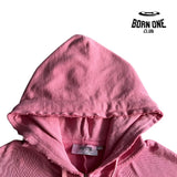 Conjunto Trapstar Feminino Irongate Cropped Batwing Zip Pink