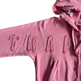 Conjunto Trapstar Feminino Irongate Cropped Batwing Zip Pink