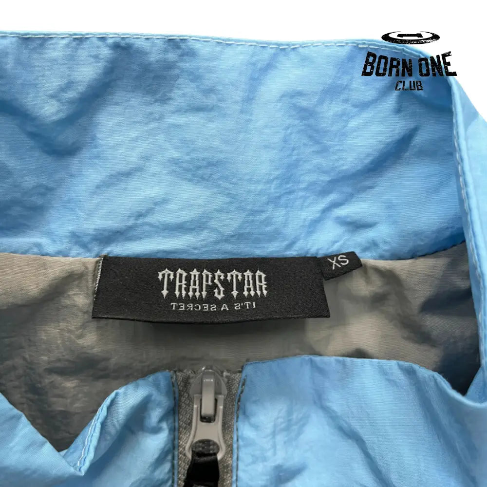 Conjunto Trapstar Irongate Shellsuit Gray & Baby Blue