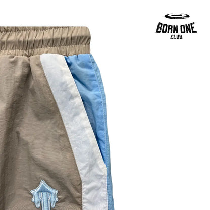 Conjunto Trapstar Irongate Shellsuit Gray & Baby Blue