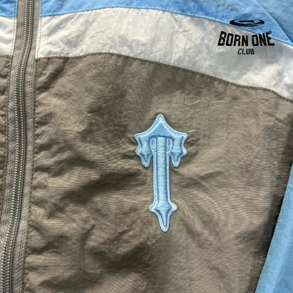 Conjunto Trapstar Irongate Shellsuit Gray & Baby Blue
