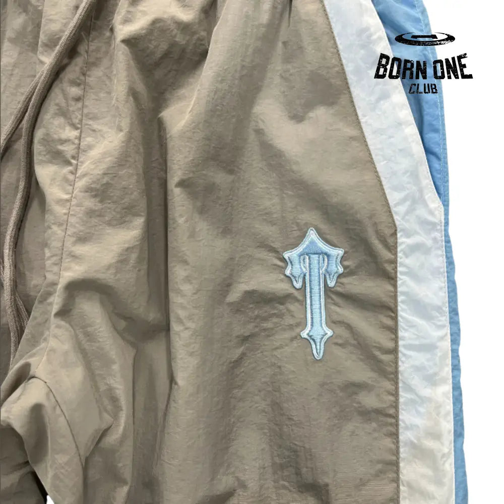 Conjunto Trapstar Irongate Shellsuit Gray & Baby Blue