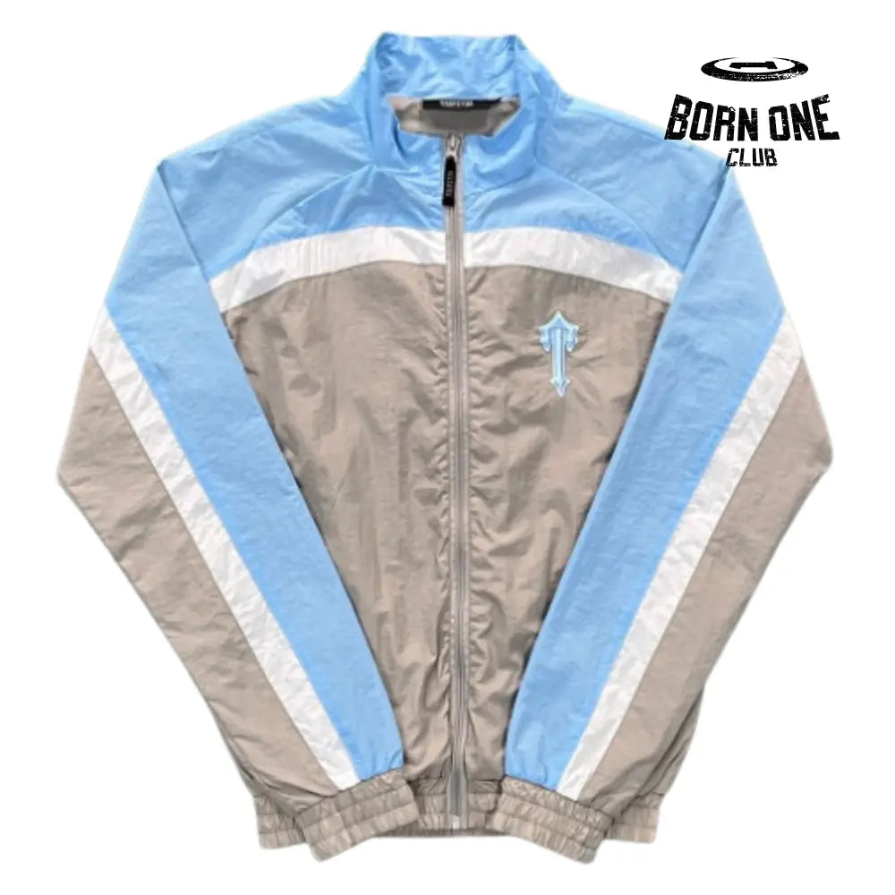 Conjunto Trapstar Irongate Shellsuit Gray & Baby Blue
