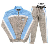 Conjunto Trapstar Irongate Shellsuit Gray & Baby Blue P