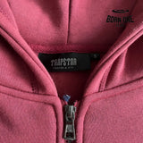 Conjunto Trapstar Script Zip Through Hoodie Zinfandel