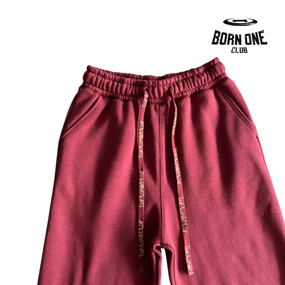 Conjunto Trapstar Script Zip Through Hoodie Zinfandel